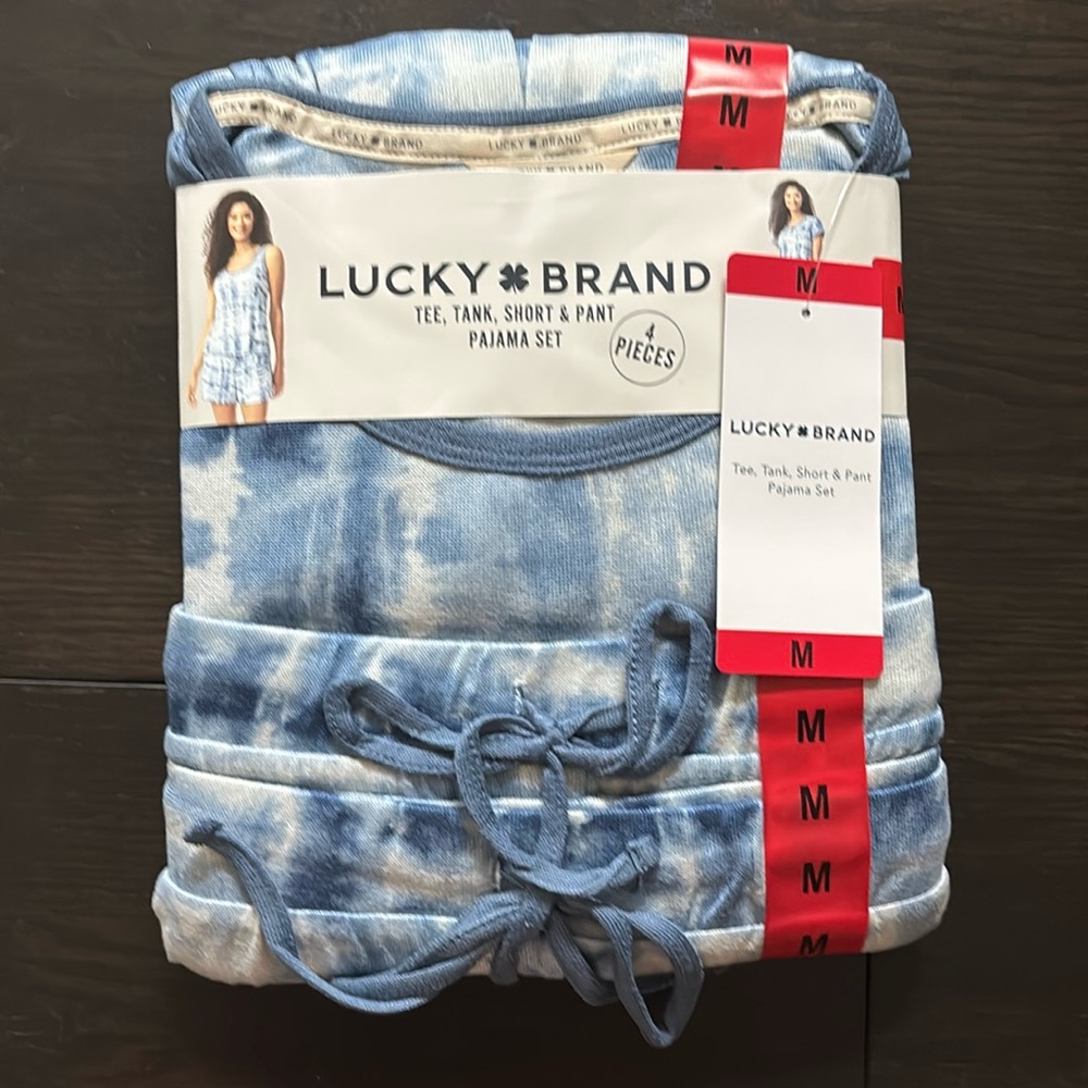 Lucky Brand Blue Tie Die Pajama Set - Picture 2 of 3